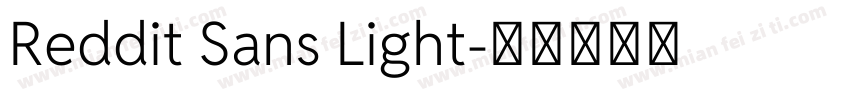 Reddit Sans Light字体转换